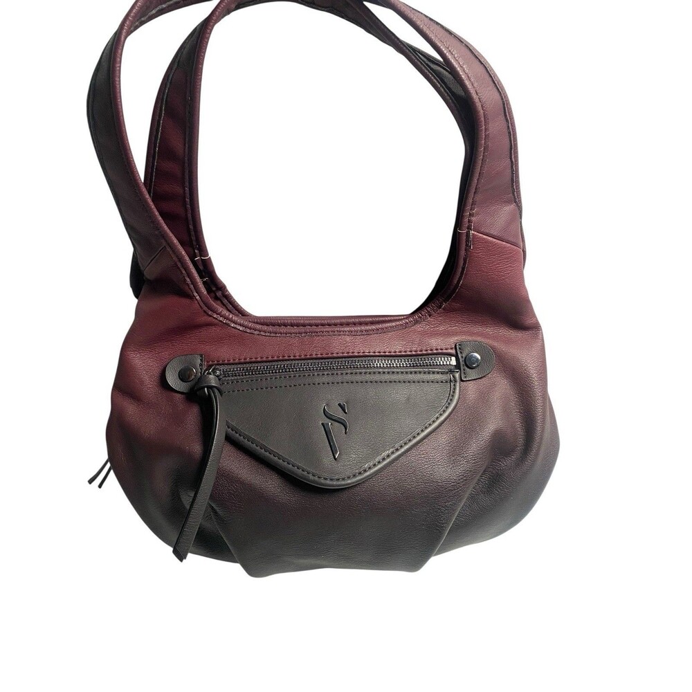 Simply Vera Wang Black & Plum Ombré Sidekick Satchel Bag Soft